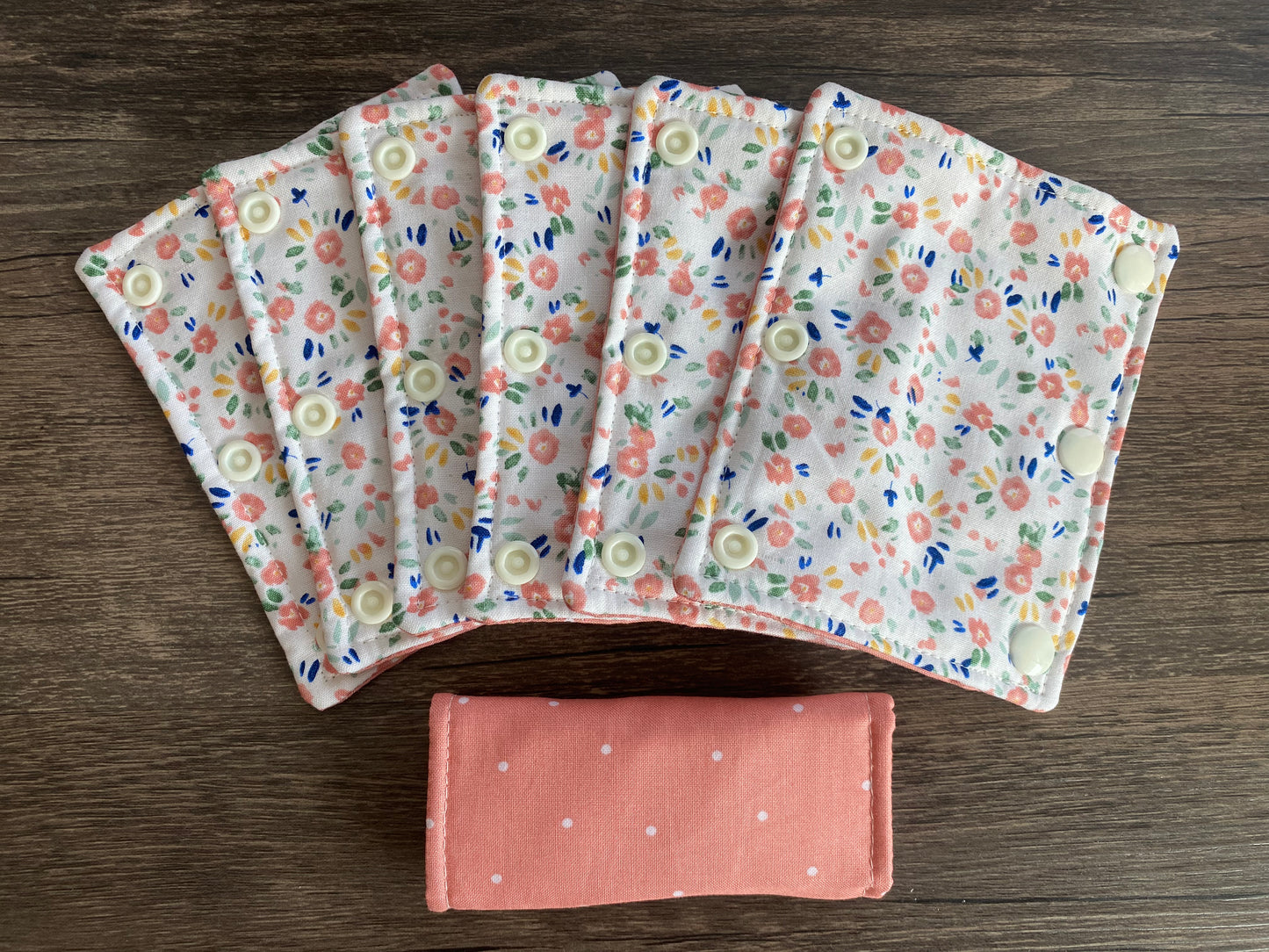 Coral Floral and Polka Dots Reversible Pavlik Harness Covers