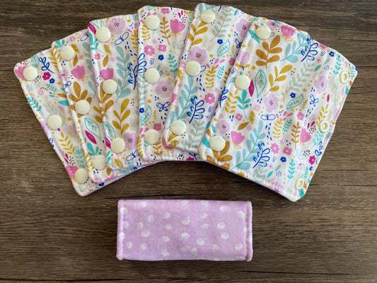 Floral and Purple Reversible Pavlik Harness Covers