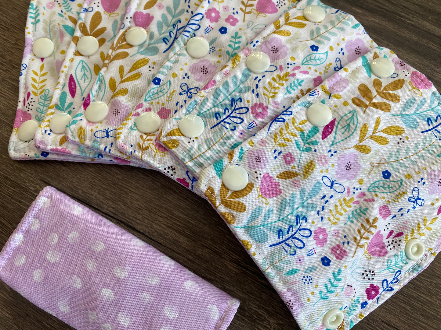 Floral and Purple Reversible Pavlik Harness Covers