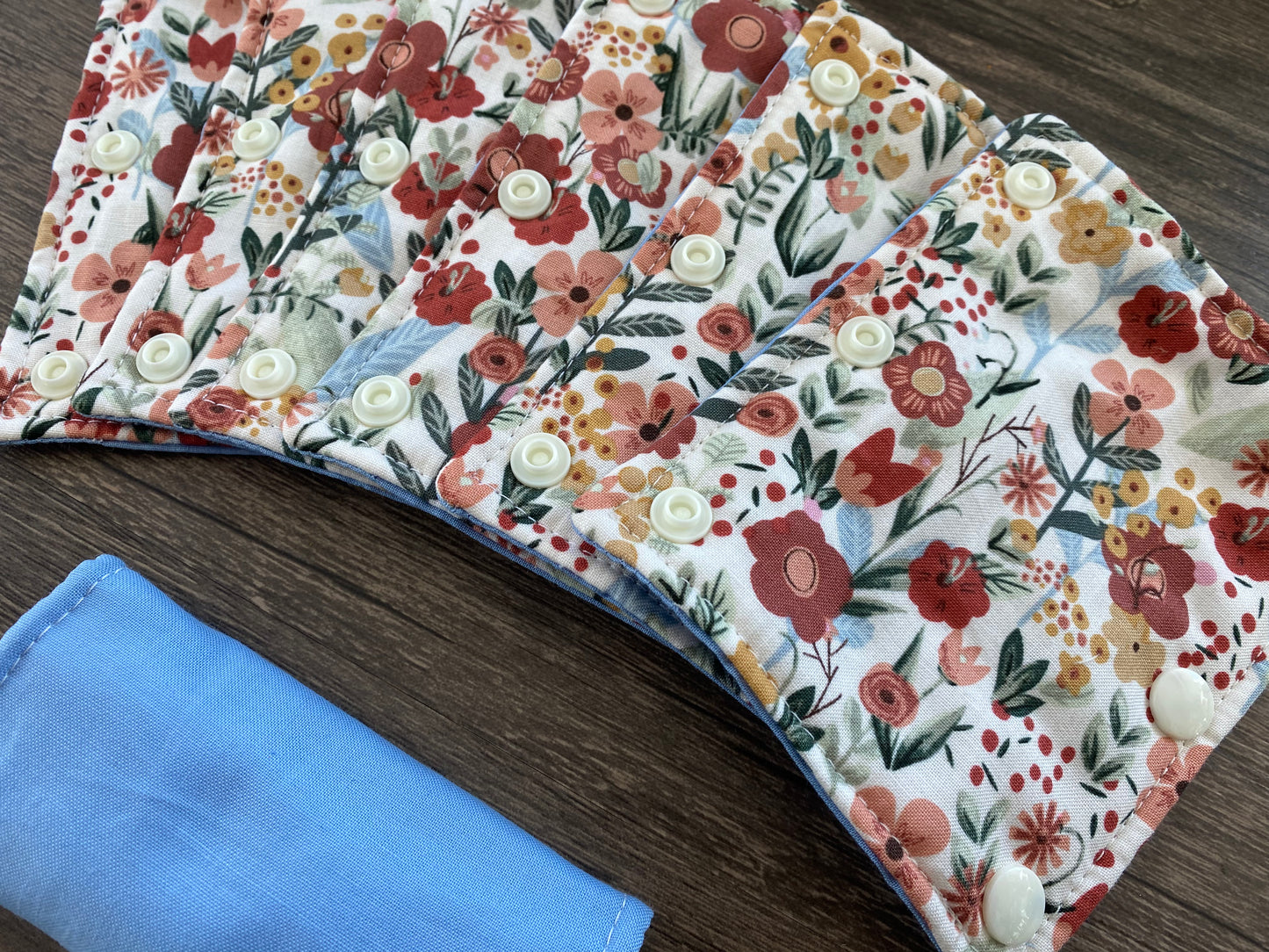 Floral and Blue Reversible Pavlik Harness Covers