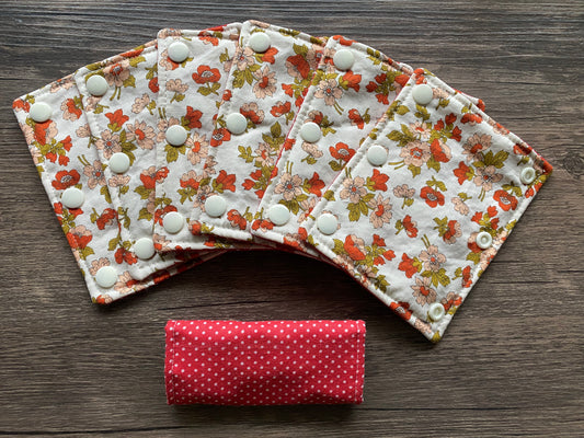 Vintage Floral and Polka Dot Reversible Pavlik Harness Covers