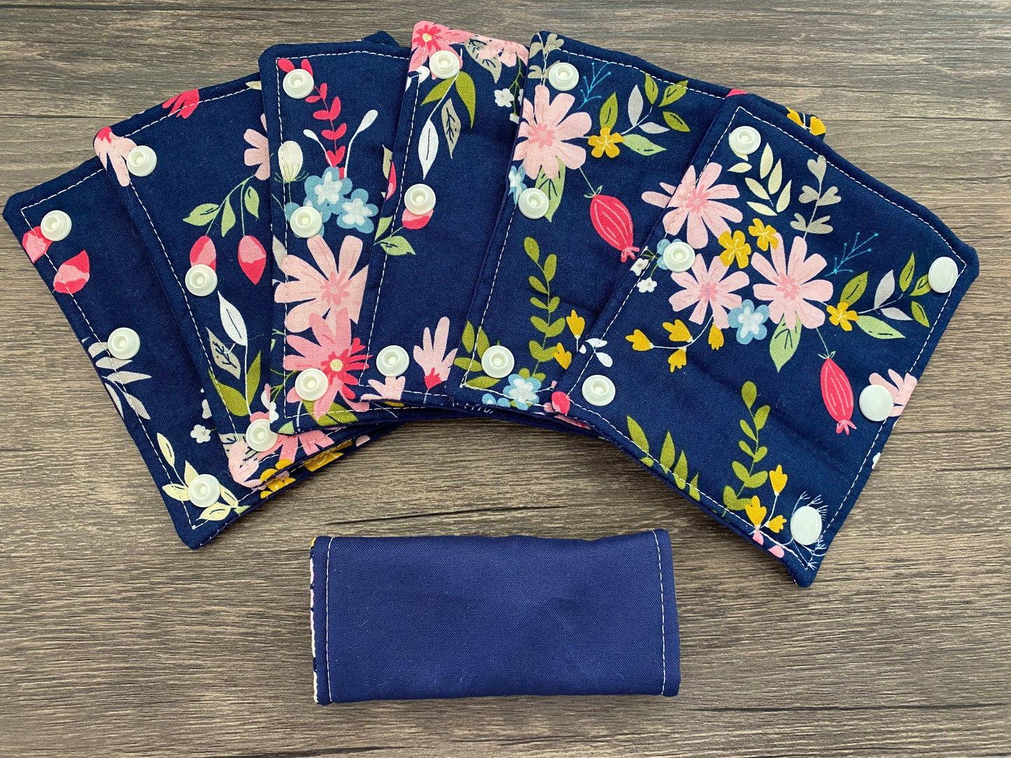 Floral and Navy Reversible Pavlik Harness Covers